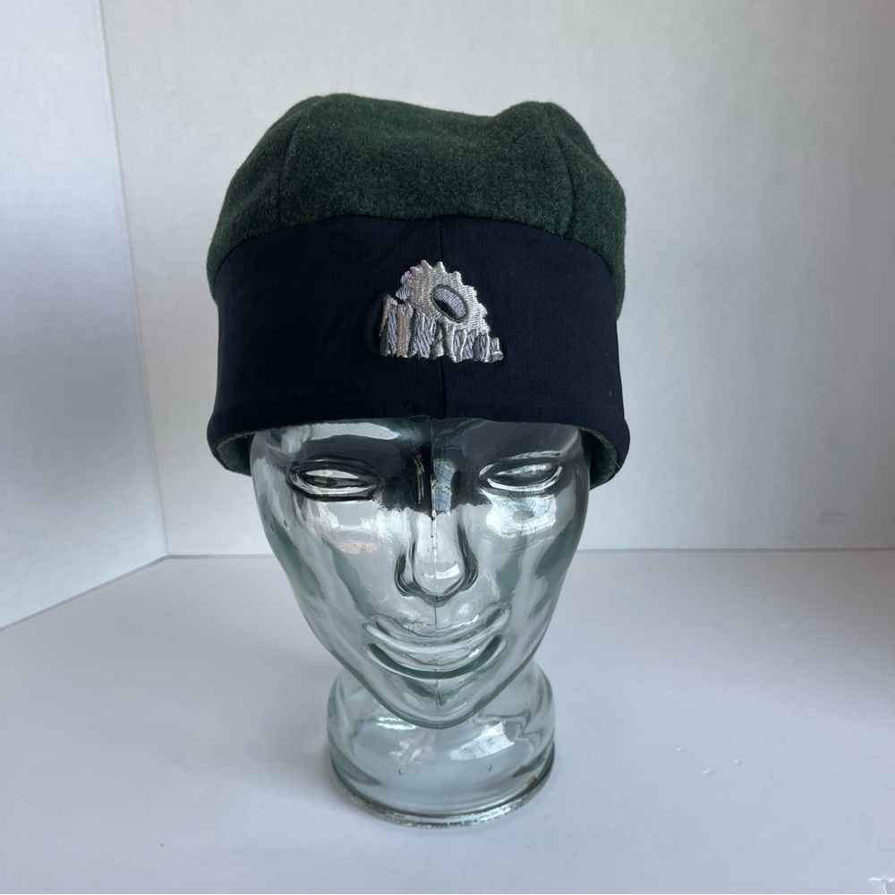 Vintage 90s Granite Gear Fleece Hat Rare Korea Made Spell Out Logo Unisex Medium